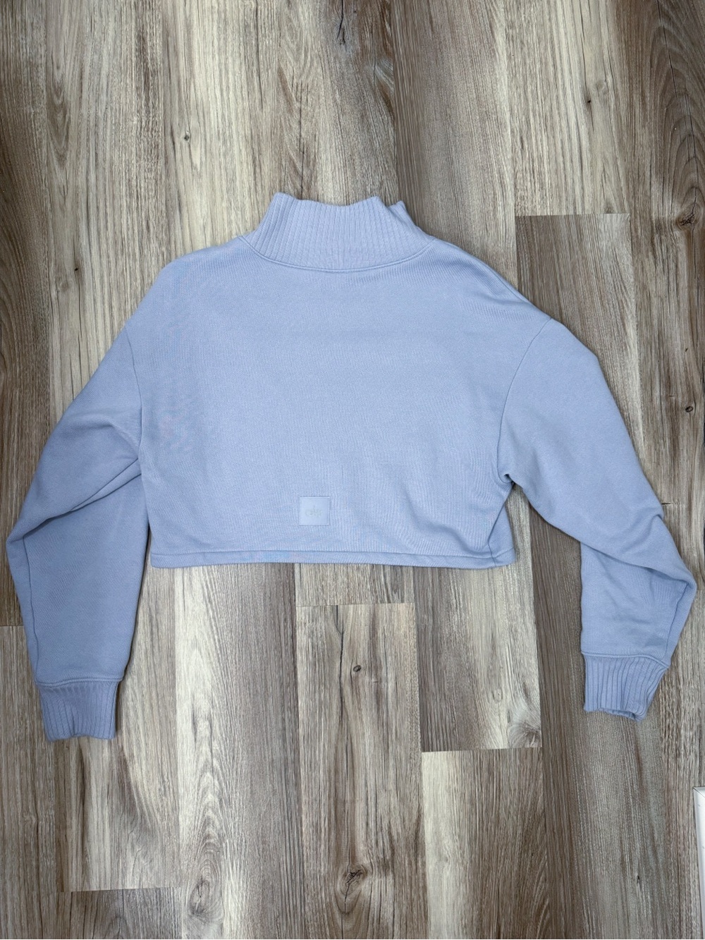ALO Yoga Light Lavender Cropped Hoodie - Picture 2 of 5